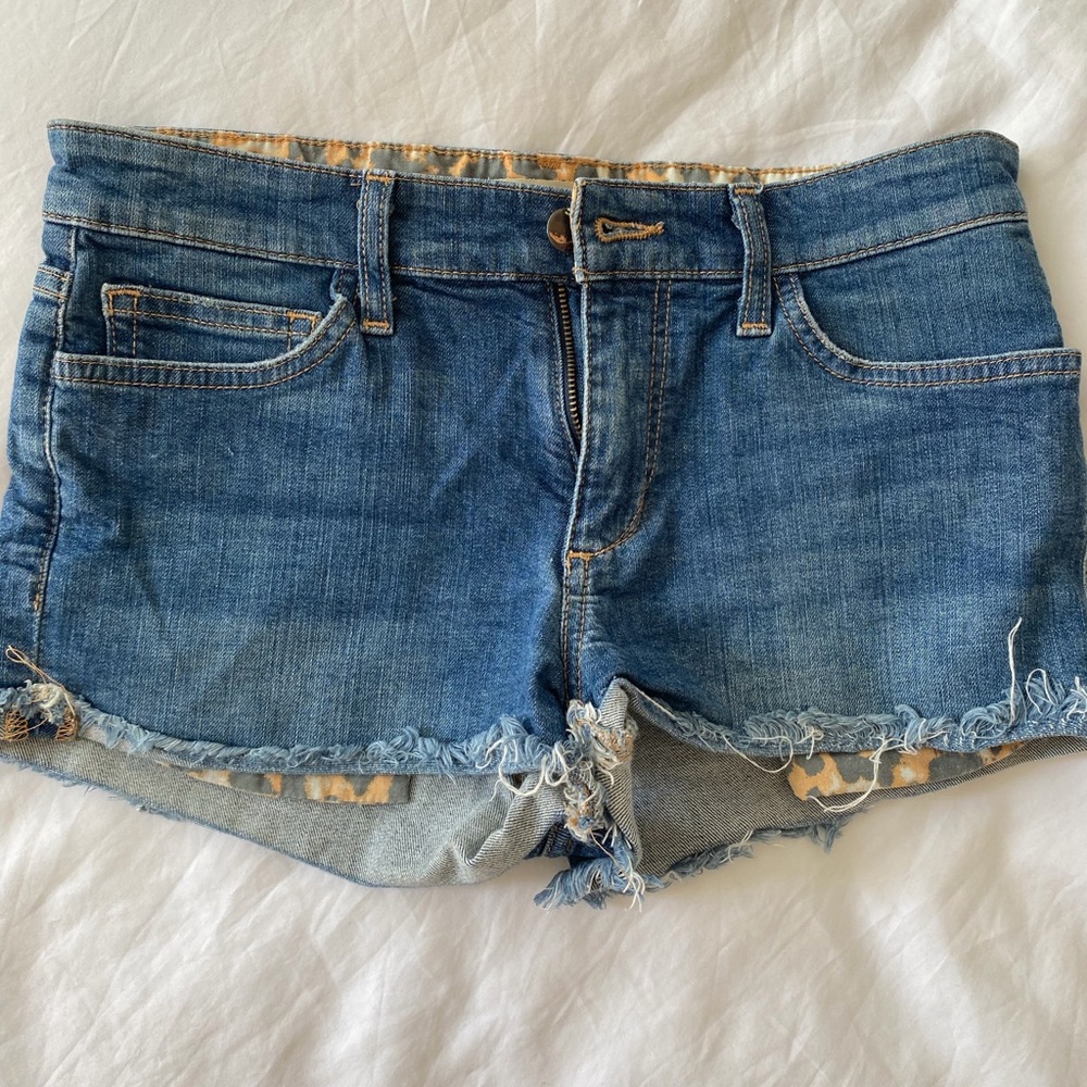 Wildfox/JOE Distressed Blue Jean Shorts
